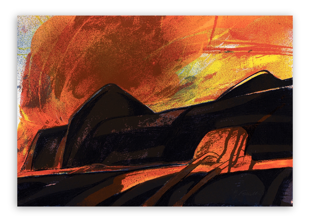 Artwork by F. Fanelli, Senza Titolo, Made of serigraph