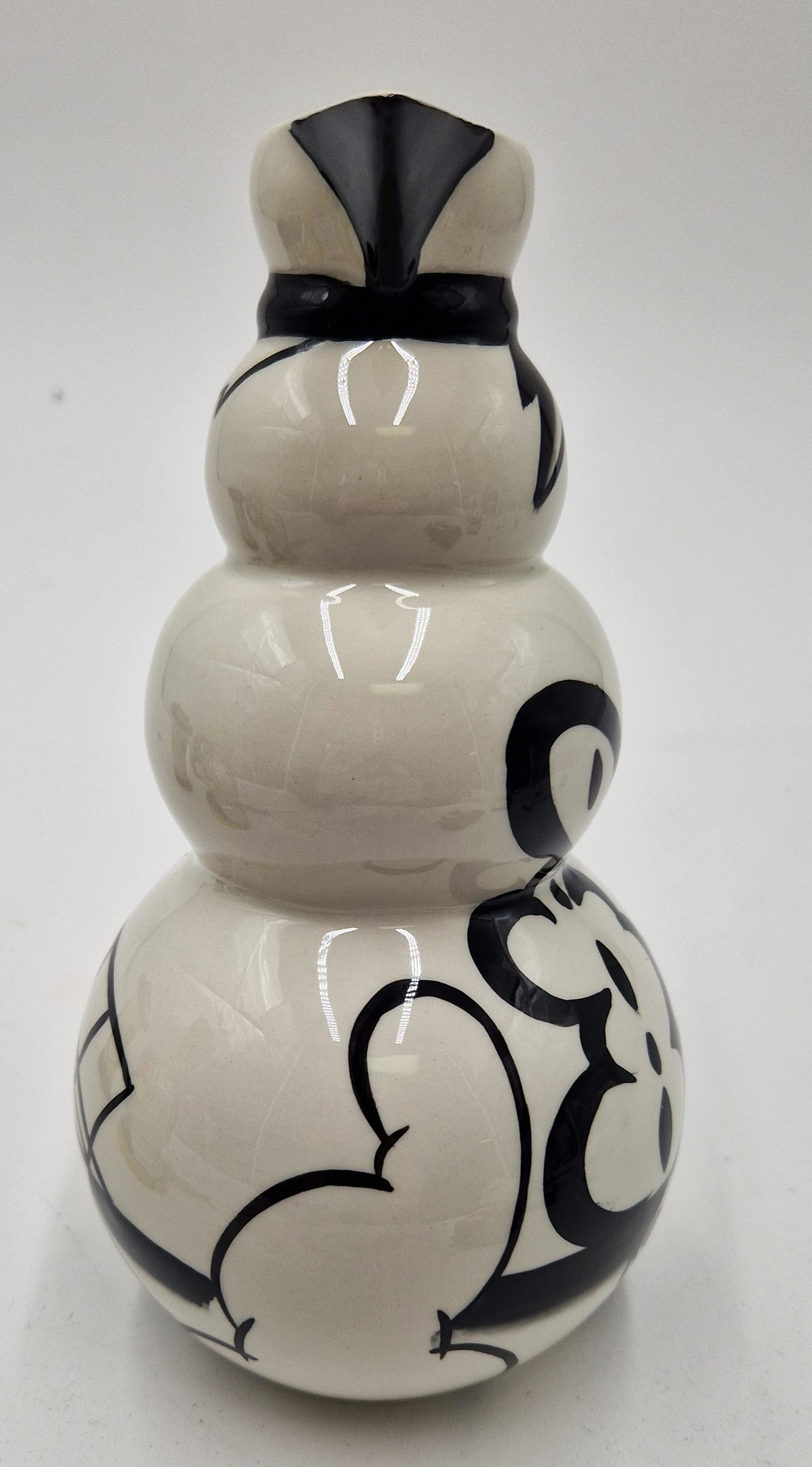 Artwork by Lorna Bailey, LORNA BAILEY 19cm TRI-ORB JUG IN THE LONGPORT WHARF DESIGN (Prototype) (Available On The Lorna Bailey Open Day 25.09.04) Signed By Lorna Bailey (Extremely Rare), Made of porcelain