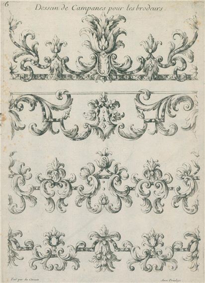 Dessein de Campanes pour les brodeurs by Androuet-Paul Ducerceau