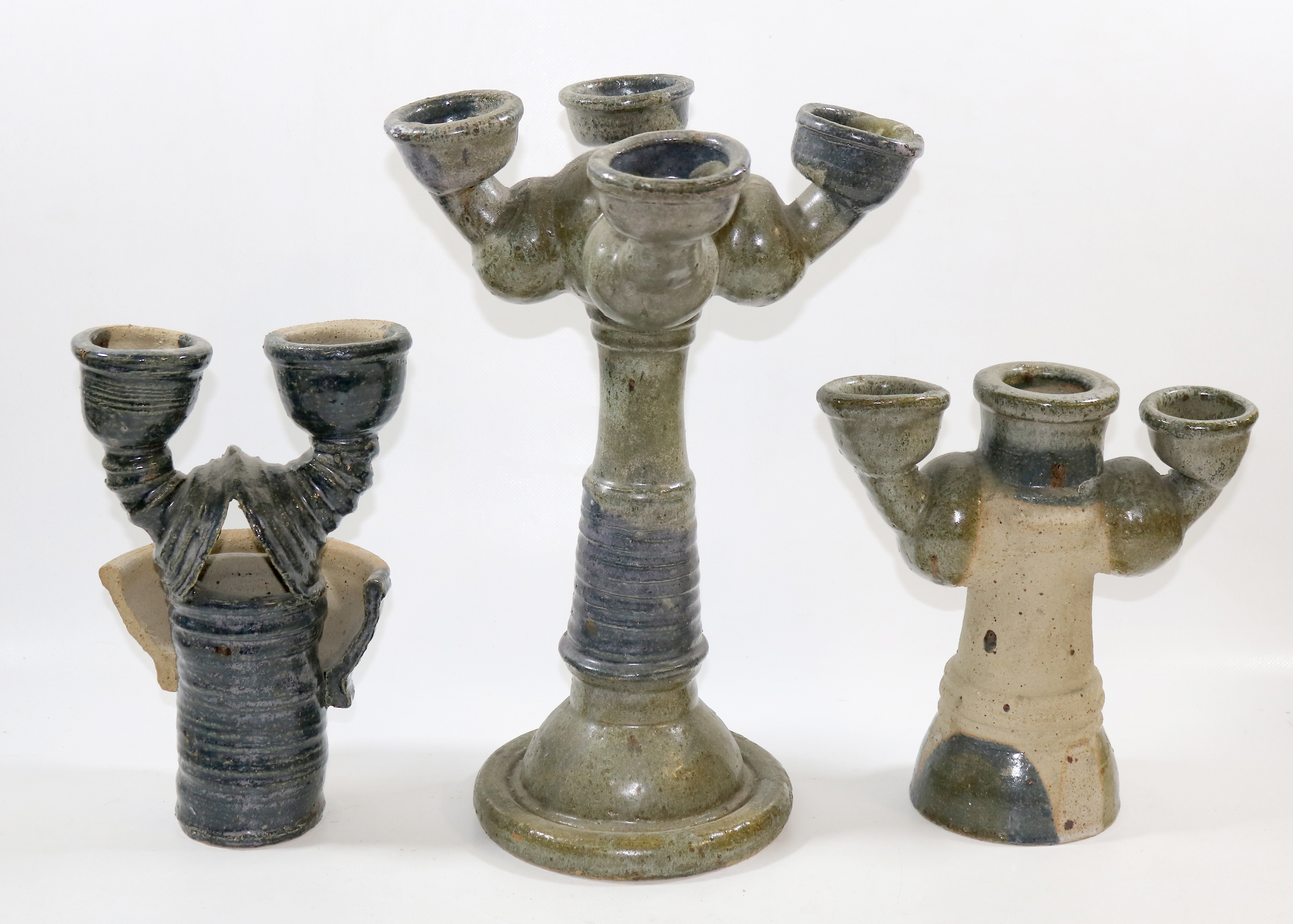 Artwork by Ulli Fürner, Surreale Kerzenleuchter, Made of fired clay