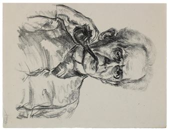 Arno Holz: Brustbild mit Kneifer u - Emil Stumpp