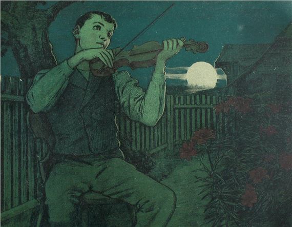 Mondscheingeiger by Hans Thoma, 1897