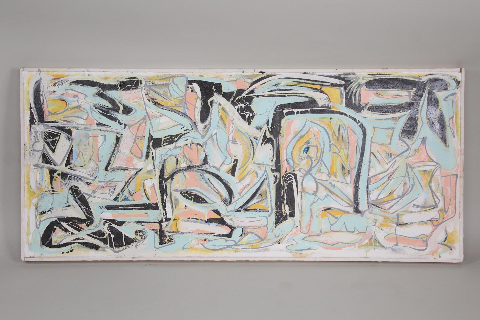 Artwork by Erik Groff, Parthenogensis, Made of mixed media painting on foam board