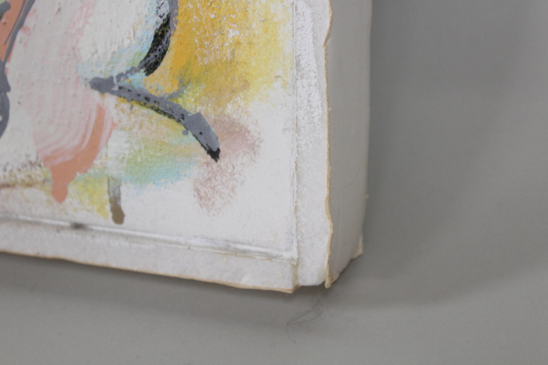 Artwork by Erik Groff, Parthenogensis, Made of mixed media painting on foam board