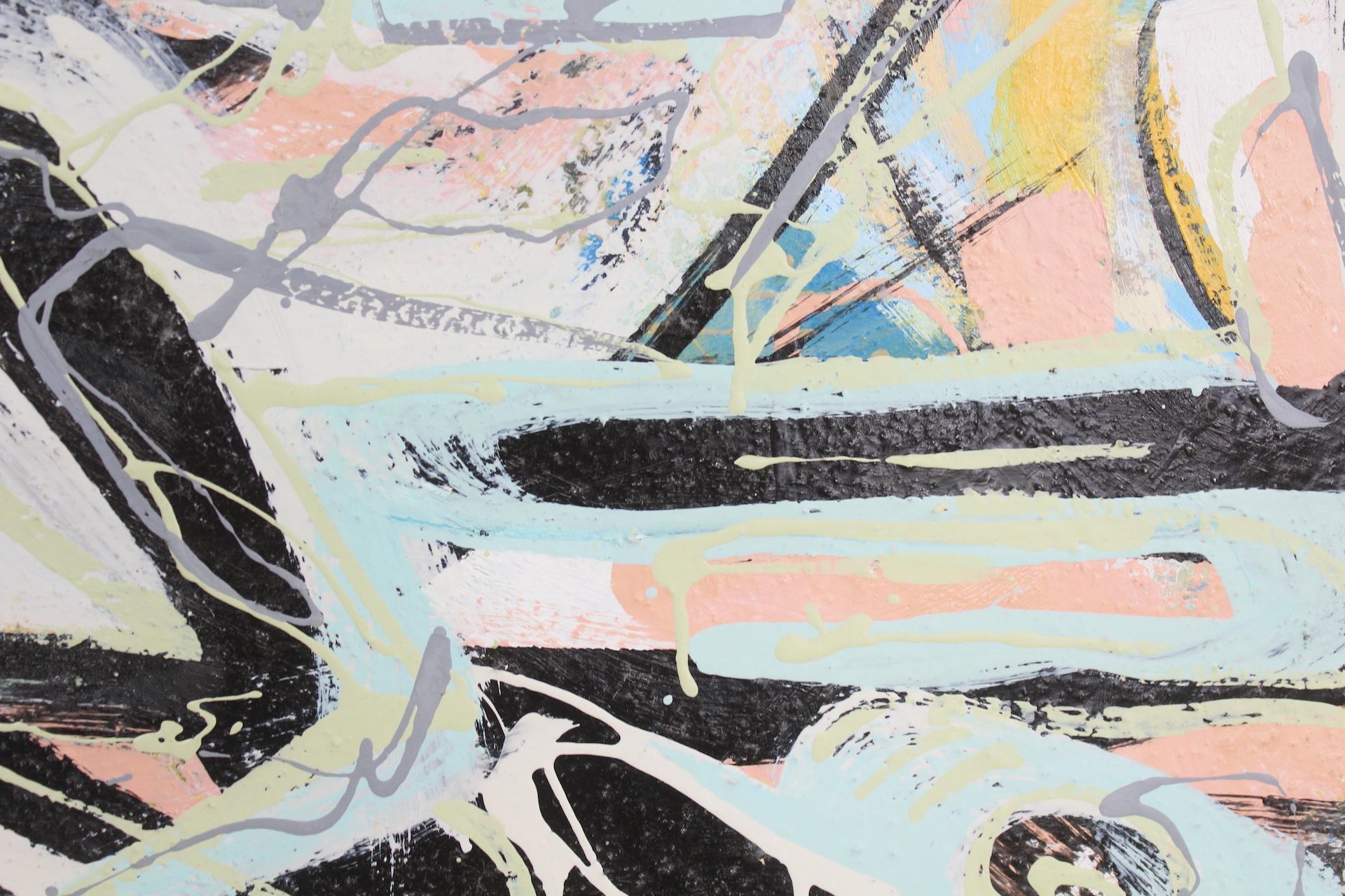 Artwork by Erik Groff, Parthenogensis, Made of mixed media painting on foam board