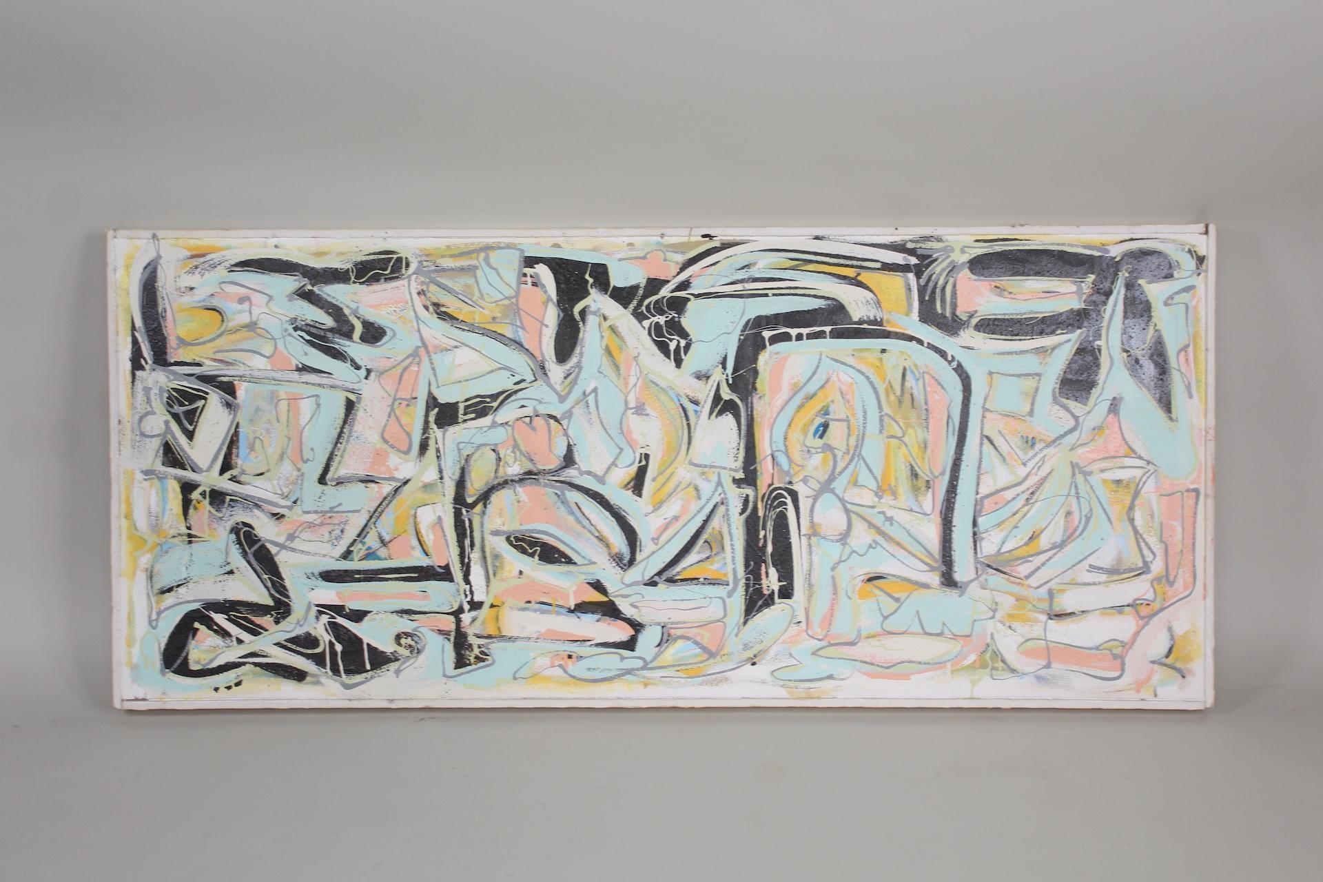 Artwork by Erik Groff, Parthenogensis, Made of mixed media painting on foam board