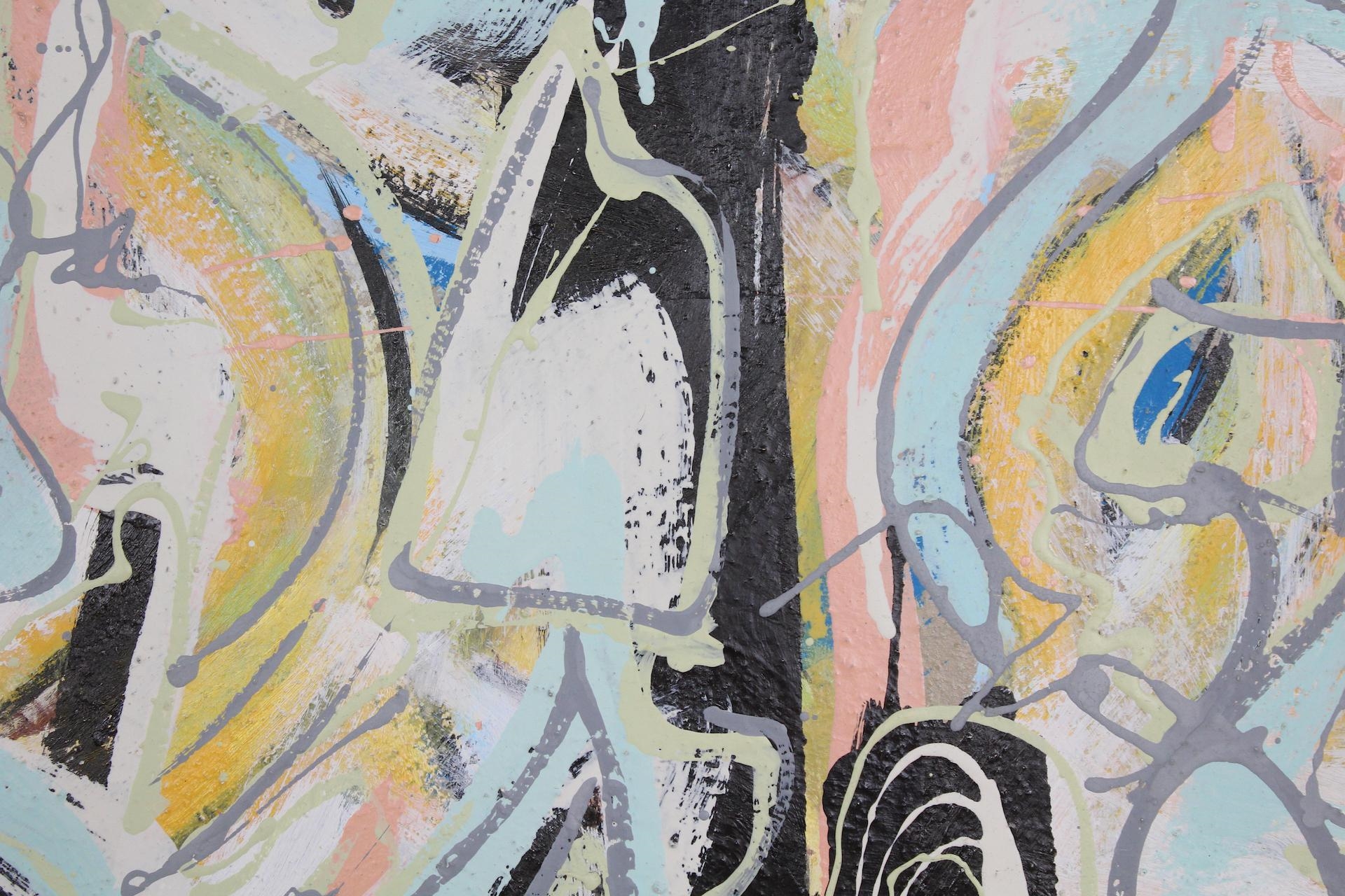 Artwork by Erik Groff, Parthenogensis, Made of mixed media painting on foam board