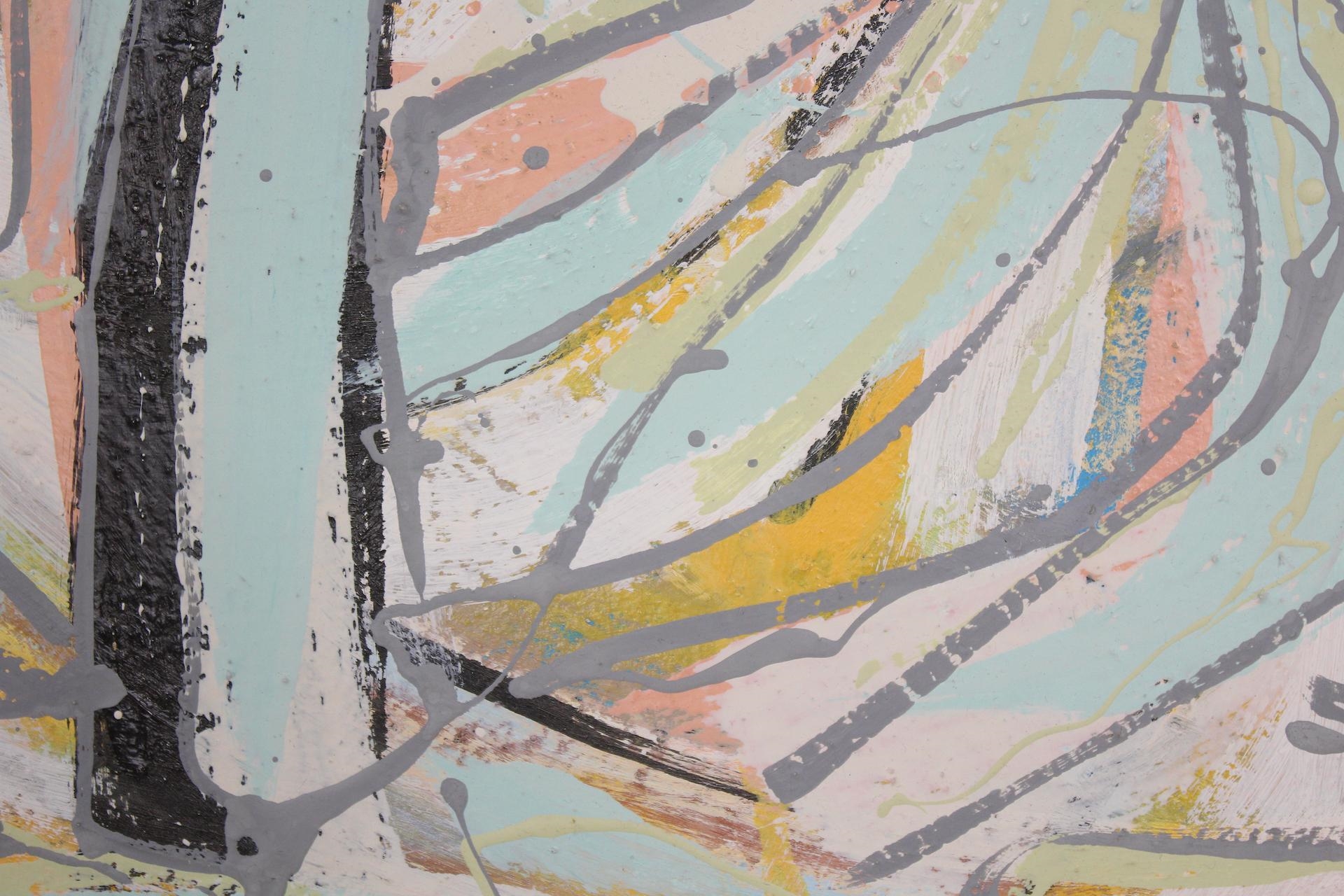 Artwork by Erik Groff, Parthenogensis, Made of mixed media painting on foam board