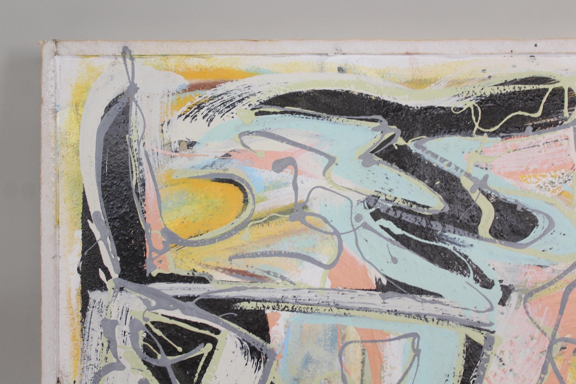 Artwork by Erik Groff, Parthenogensis, Made of mixed media painting on foam board