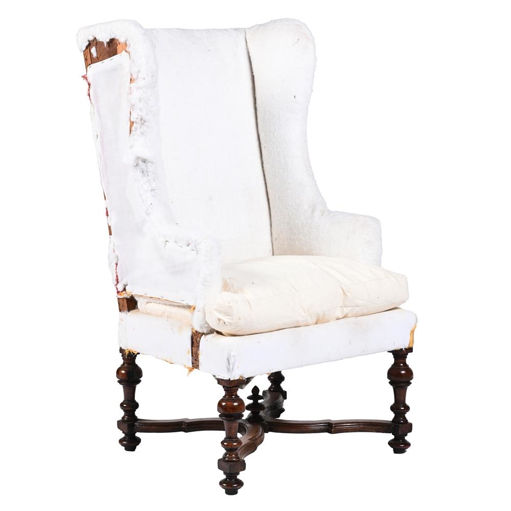 Artwork by Mary Wing, A WILLIAM AND MARY WING ARMCHAIR, Made of wood
