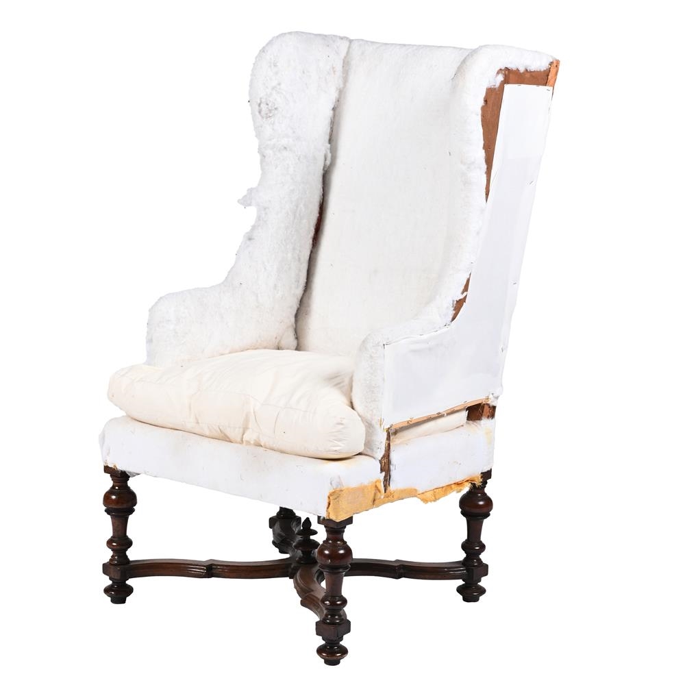 Artwork by Mary Wing, A WILLIAM AND MARY WING ARMCHAIR, Made of wood