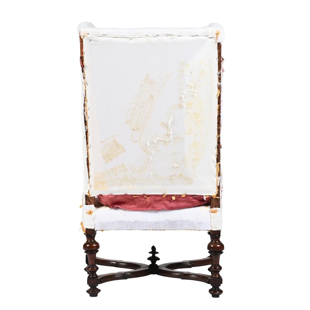 Artwork by Mary Wing, A WILLIAM AND MARY WING ARMCHAIR, Made of wood