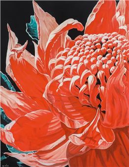 Composition with flower - Ole Zieger