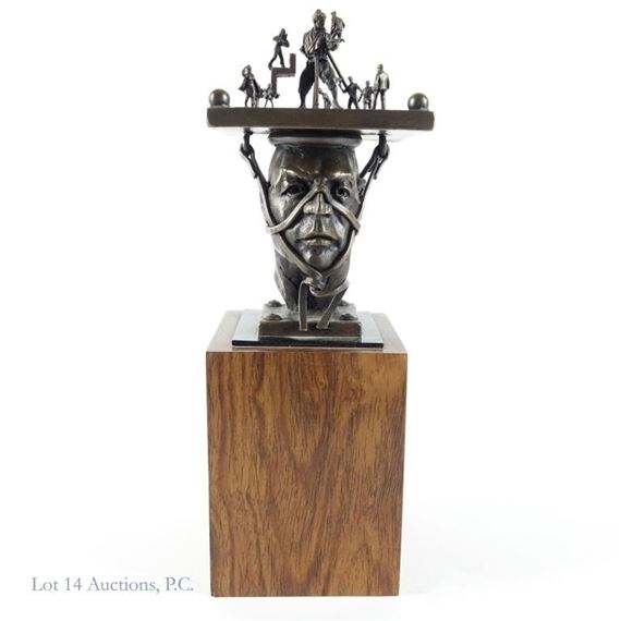 Theodore Gall (1941-2017) Head Sculpture by Theodore Gall