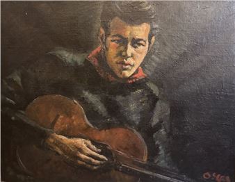 Man with guitar - Claude Oscar Prescott