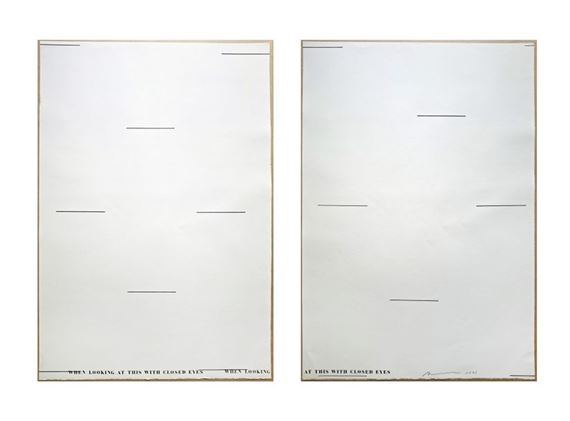 Shusaku Arakawa | When looking at this with closed eyes (1991) | MutualArt