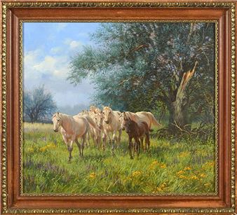 Chevaux au pré - Richárd Kiss