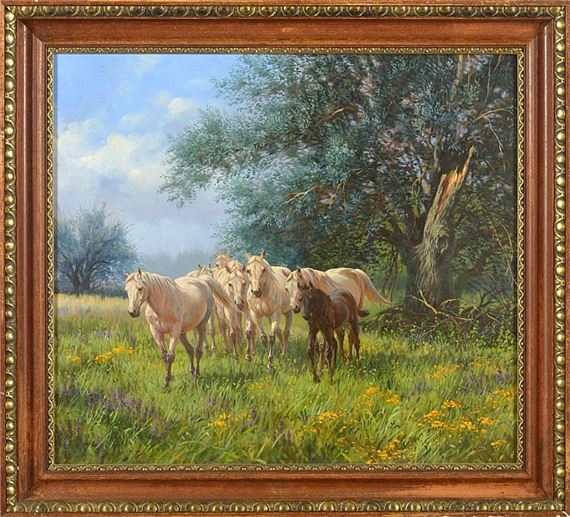 Chevaux au pré by Richárd Kiss