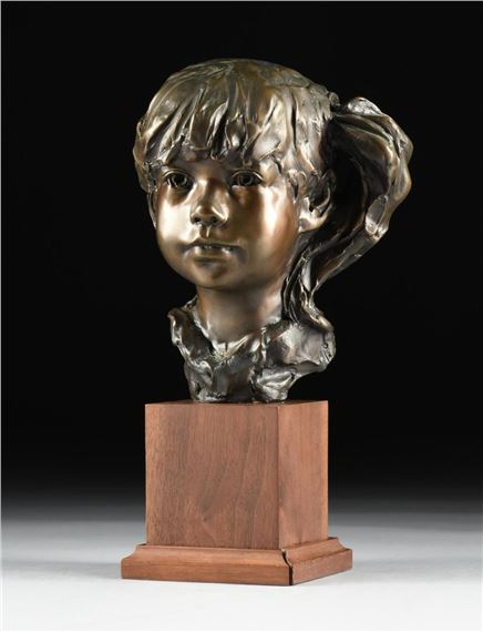 GLENNA GOODACRE (American/Texas 1939-2020) "Young Girl with a Ponytail by Glenna Goodacre, 1987