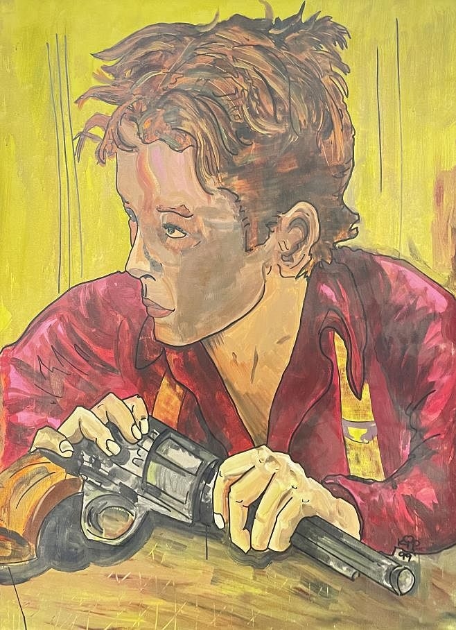 Kip Frace | Man with Pistol (1999) | MutualArt
