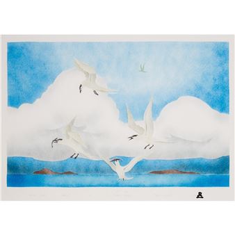 ARCTIC TERNS, 1999 - Andrew Qappik