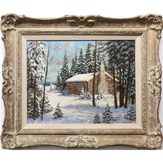 Thomas Albert Stone | SNOW BOUND CABIN - MUSKOKA (18) | MutualArt