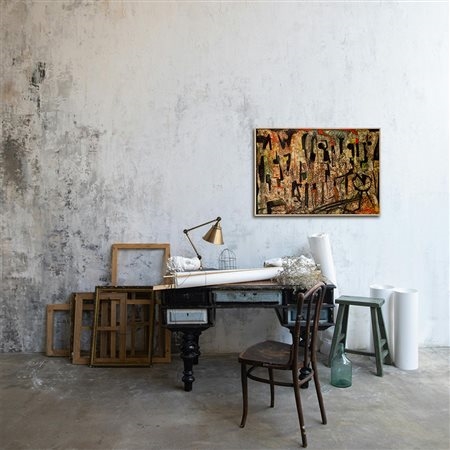 Artwork by Samo Koler, SENZA TITOLO, 1957, Made of oil on canvas