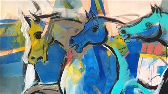 Weekly UAE Museum and Gallery Guide: Emmanuel Guiragossian’s Horses, And a Group Exhibition of African Designs