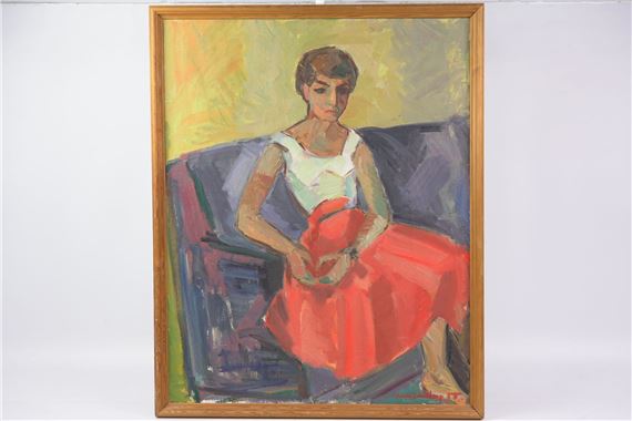 Porträtt by Harald Sandberg, '55