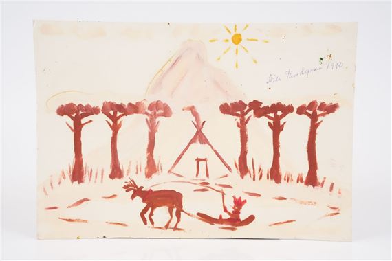 Komposition med same och ren by Nils Rundgren, 1970