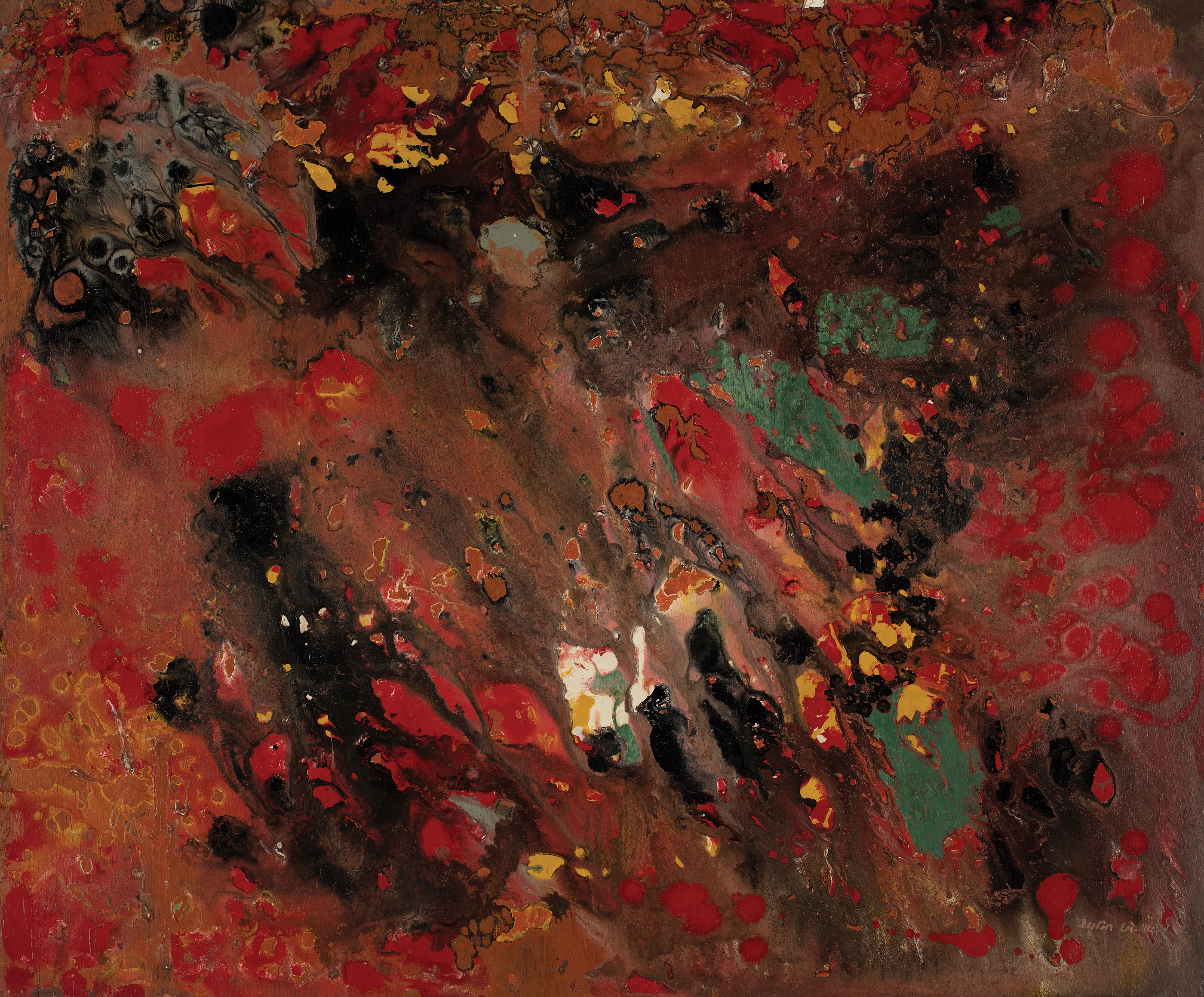 Artwork by Shanti Dave, Untitled, Made of Oil and enamel on plywood