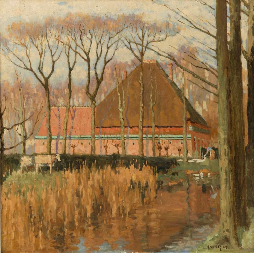 H. Riet | Boerderij aan de waterkant | MutualArt