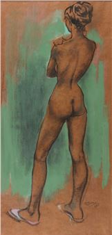 Teun van der Veen Zwolle (1901_1991) - Nude of a woman - Teun van der Veen