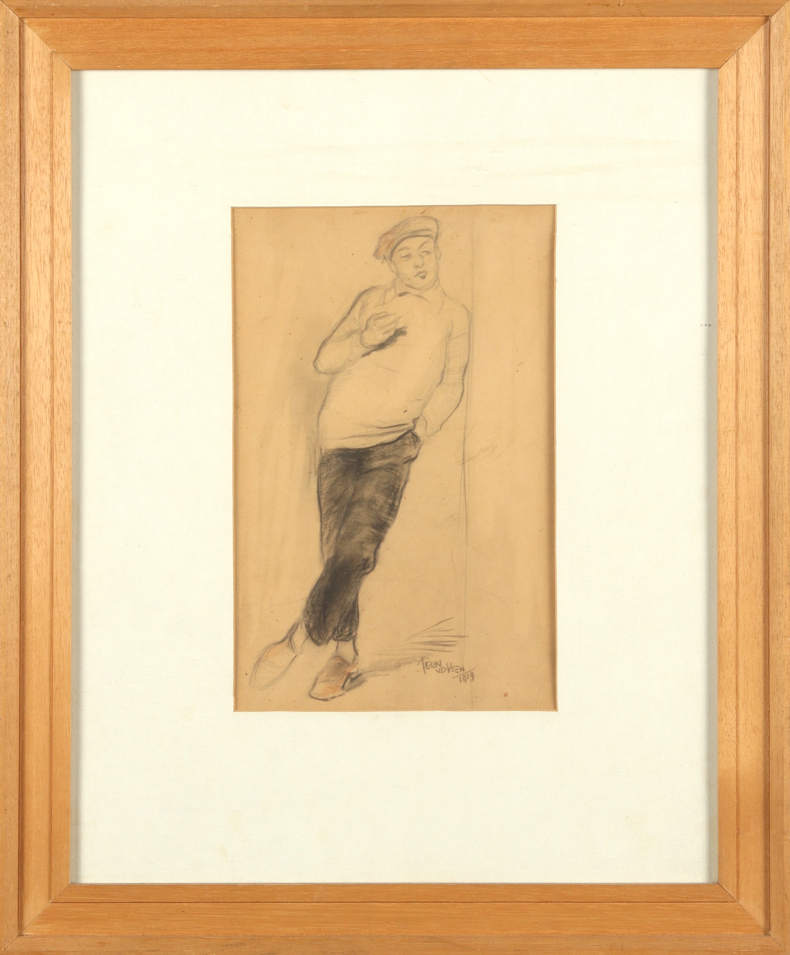 Artwork by Teun van der Veen, Teun v/d Veen Zwolle (1902-1991) - Lot with 7 artworks, Made of Mixed Media