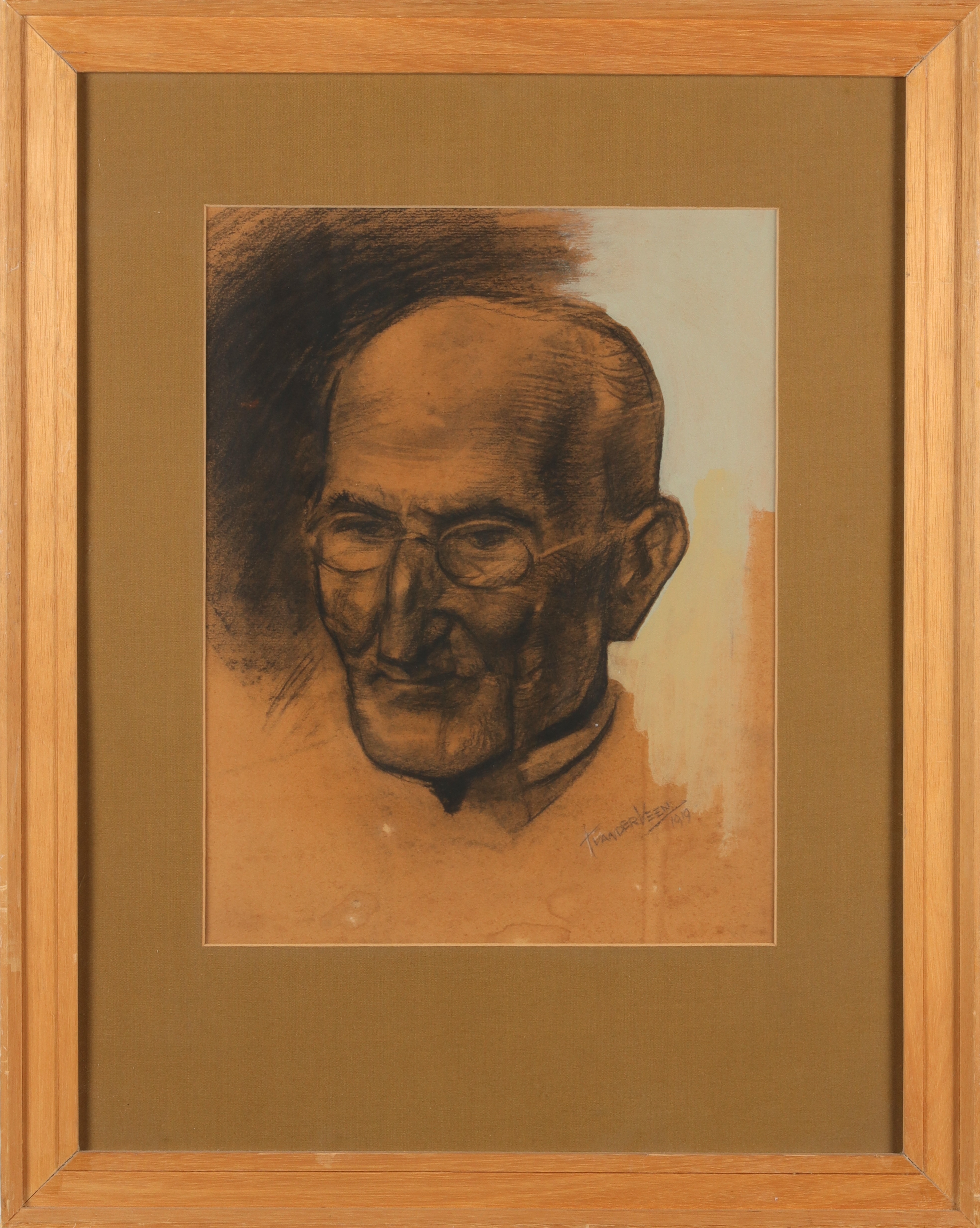 Artwork by Teun van der Veen, Teun v/d Veen Zwolle (1902-1991) - Lot with 7 artworks, Made of Mixed Media