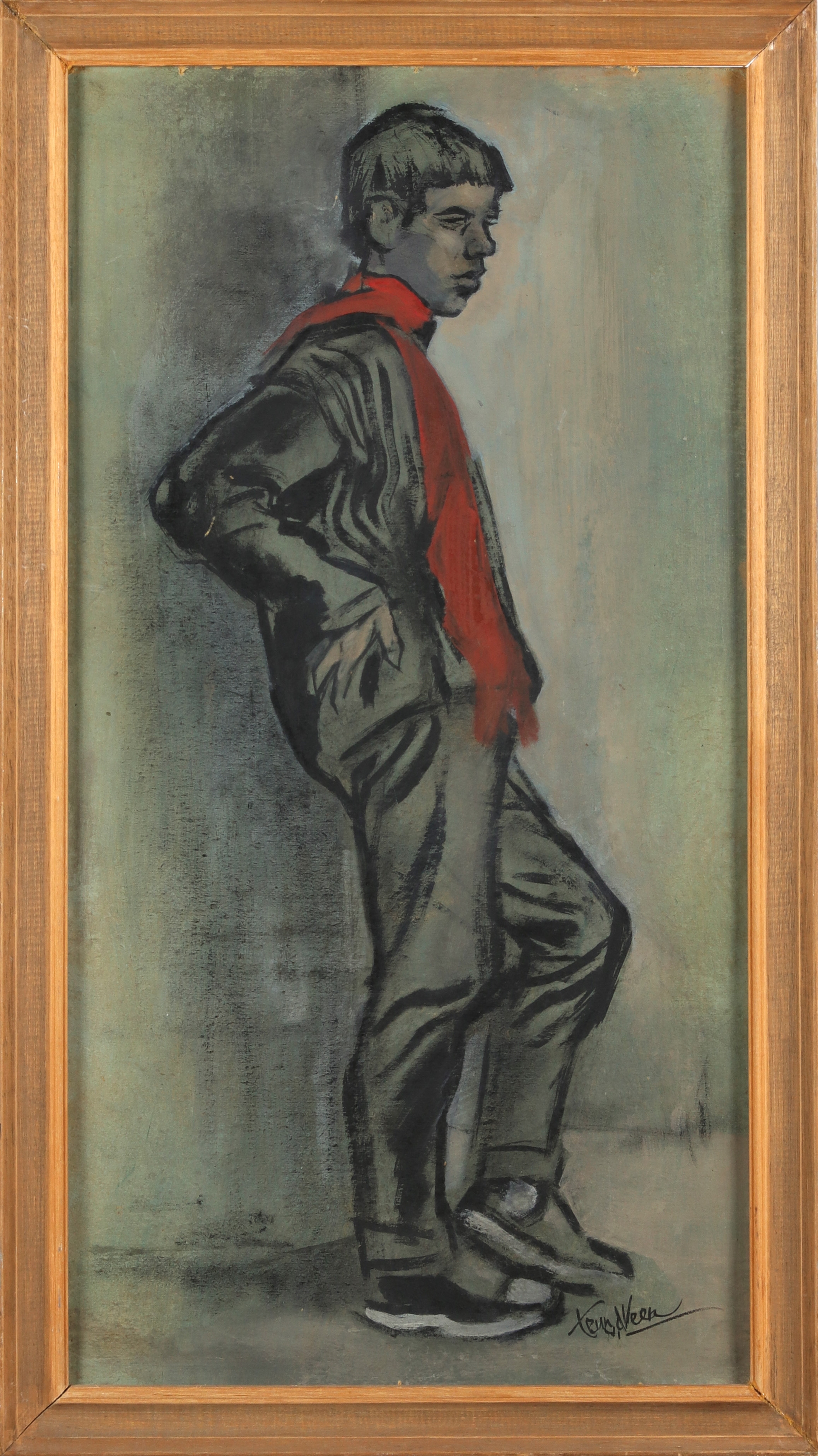 Artwork by Teun van der Veen, Teun v/d Veen Zwolle (1902-1991) - Lot with 7 artworks, Made of Mixed Media