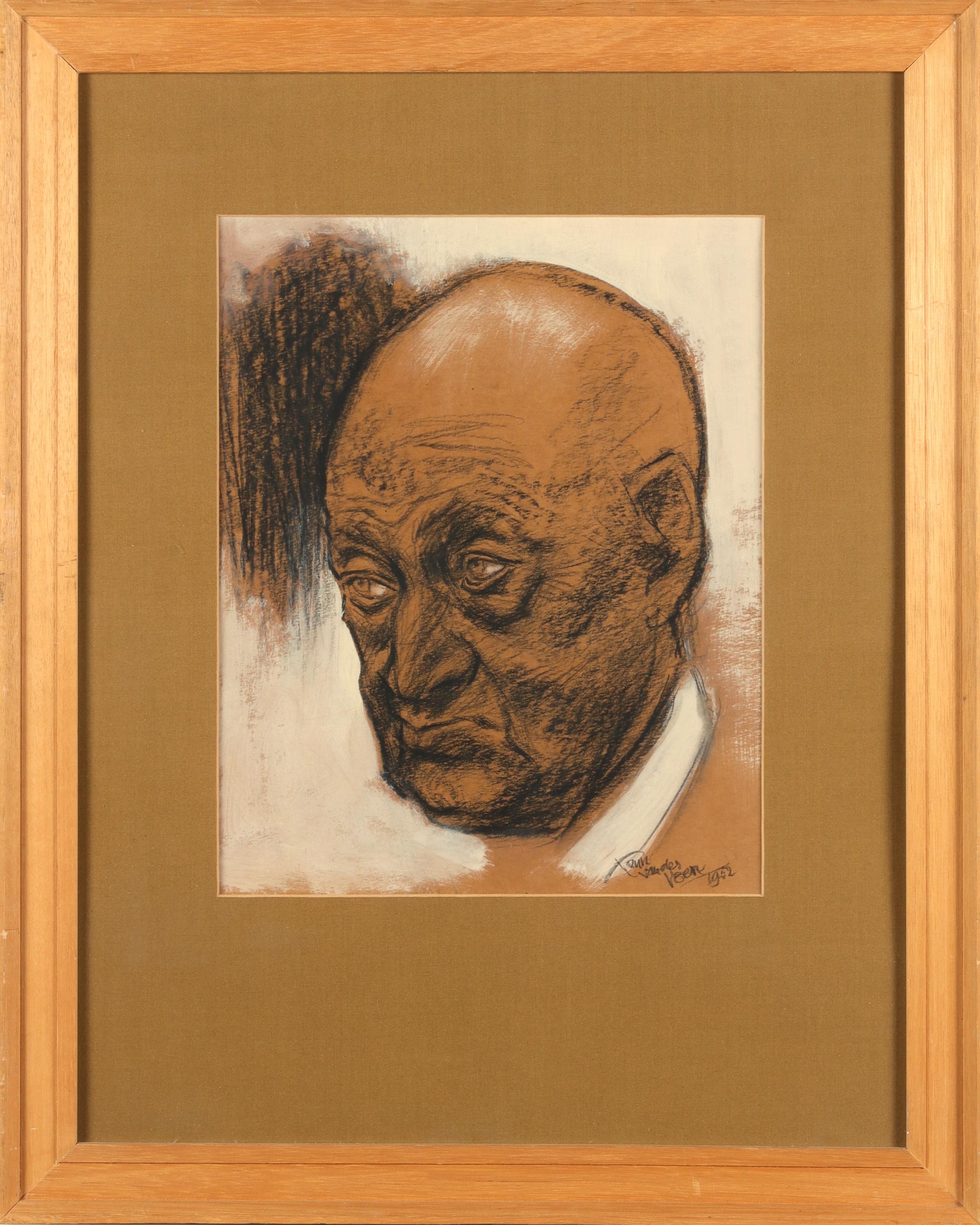 Artwork by Teun van der Veen, Teun v/d Veen Zwolle (1902-1991) - Lot with 7 artworks, Made of Mixed Media