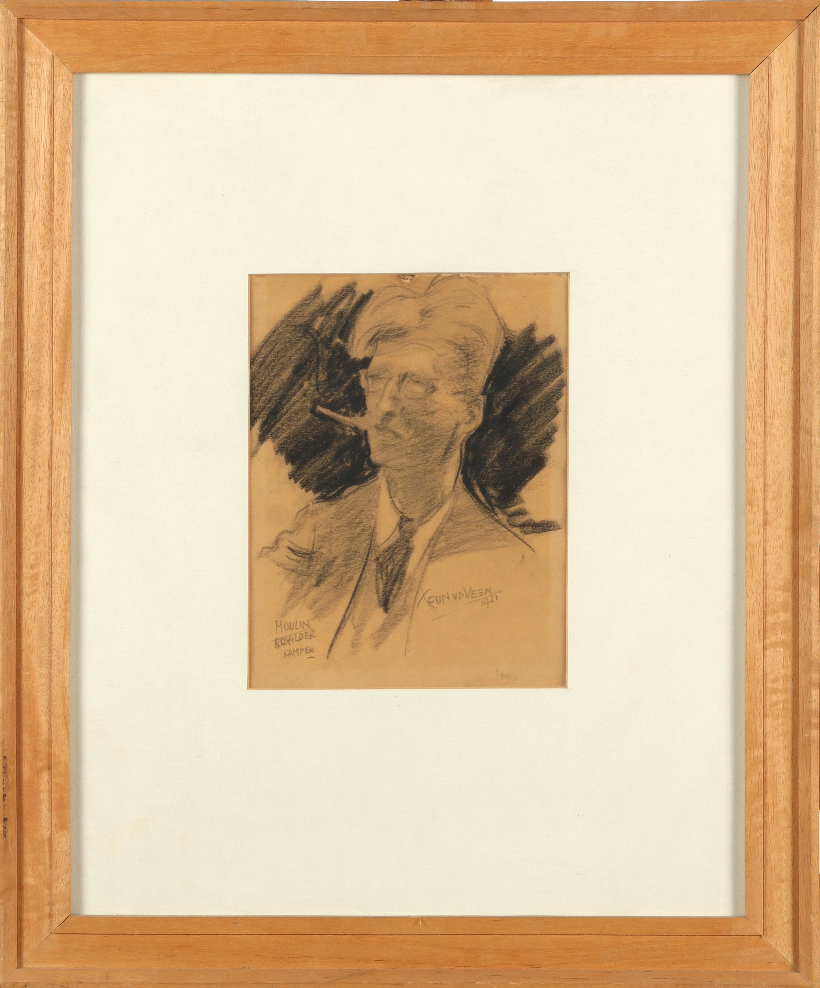 Artwork by Teun van der Veen, Teun v/d Veen Zwolle (1902-1991) - Lot with 7 artworks, Made of Mixed Media