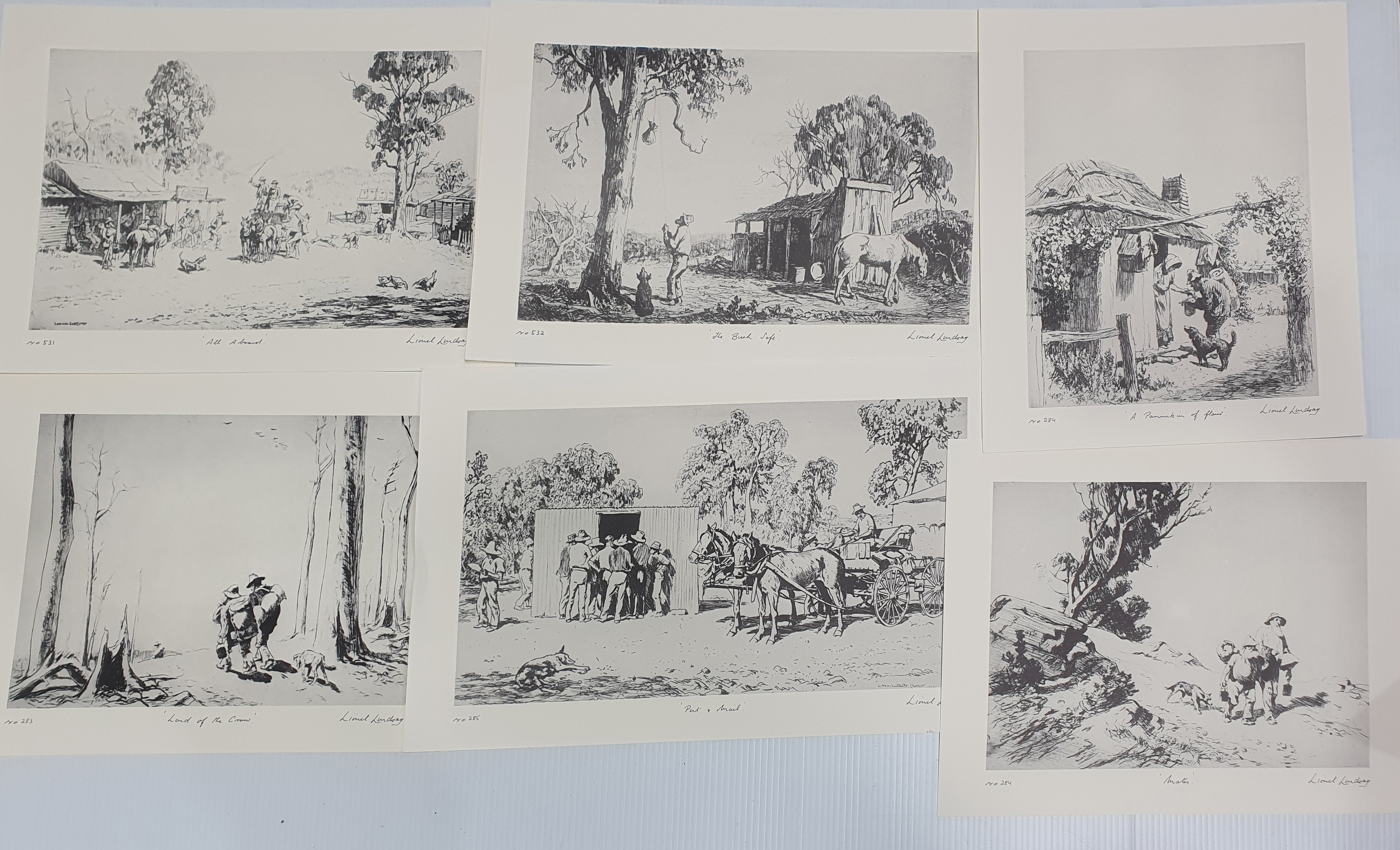 Lionel Lindsay | facsimile etchings | MutualArt