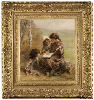 Trois petites filles - Léon-Augustin L'Hermitte