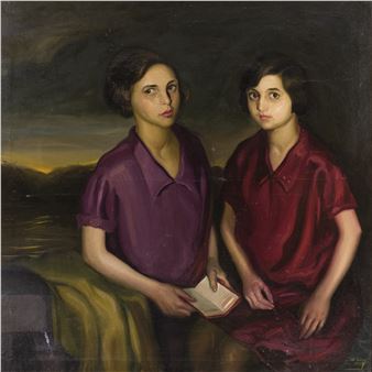 Retrato de María Dolores y Josefa - Wifredo Lam