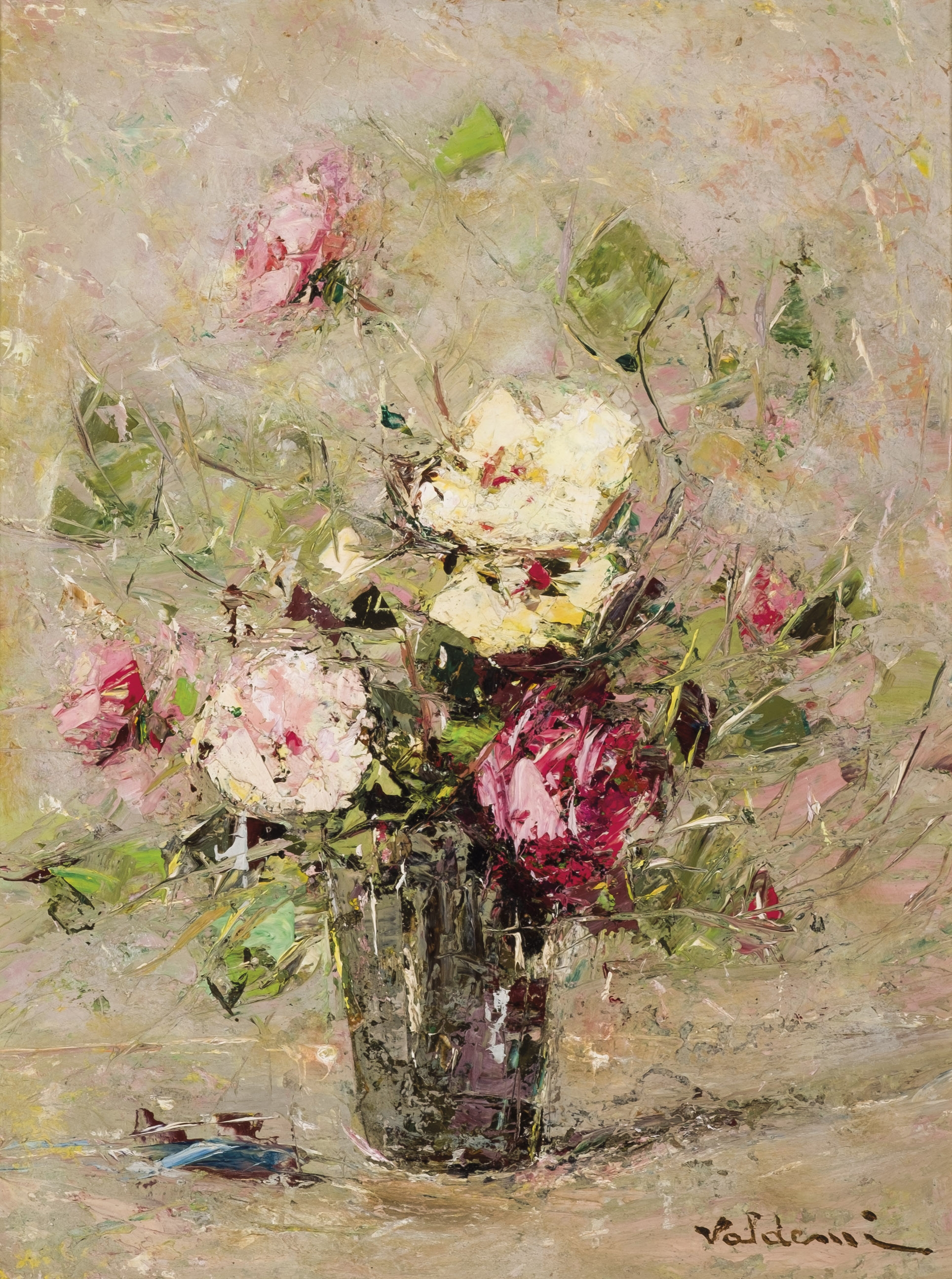 Artwork by Alve Valdemi del Mare, Florero, Made of Oil on board