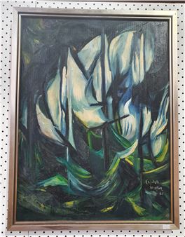 untitled (Abstract Flowers) - Elizabeth Wratten