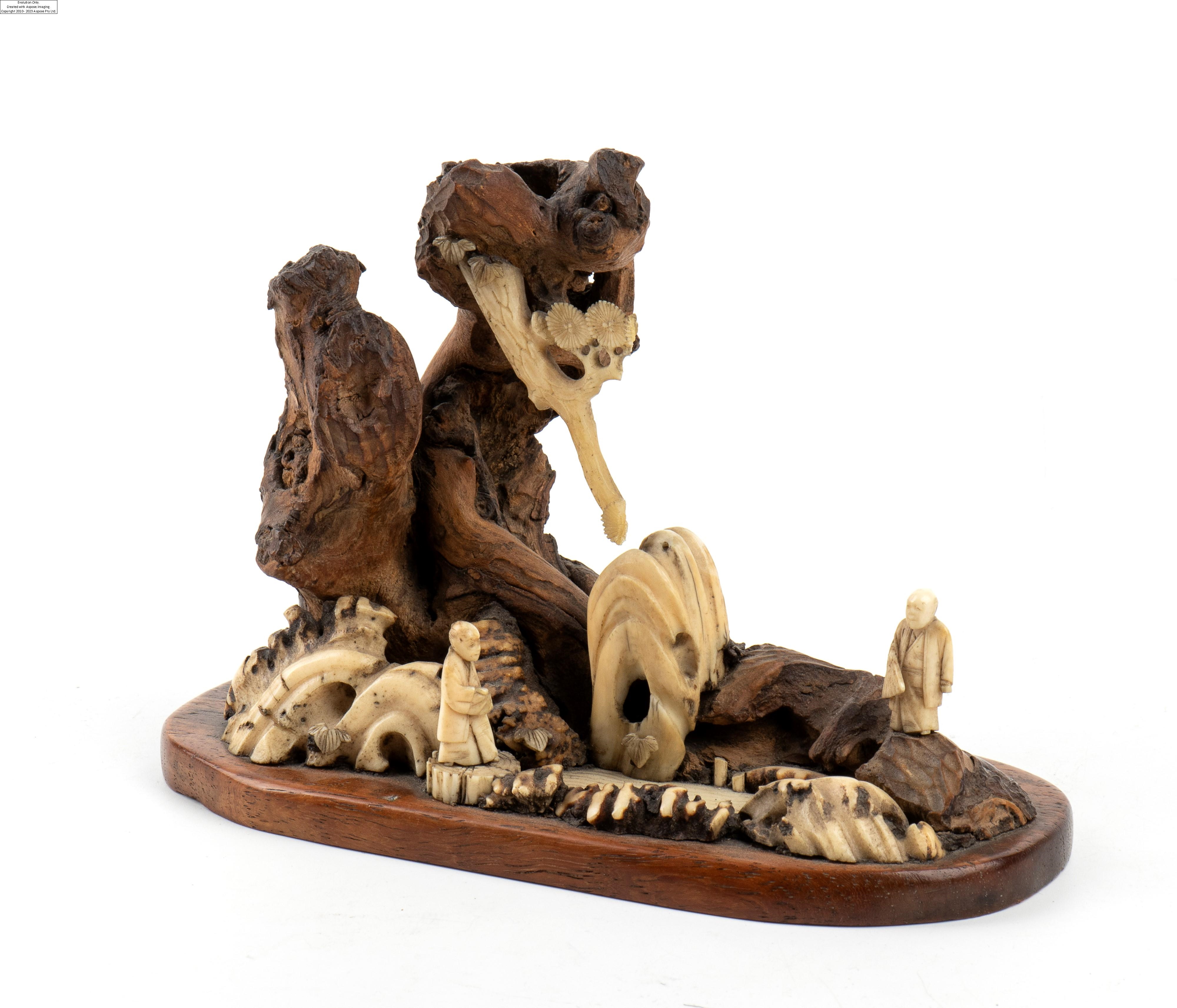 Chinese School, 20th Century | Pair of Chinese bone landscapes (Early ...