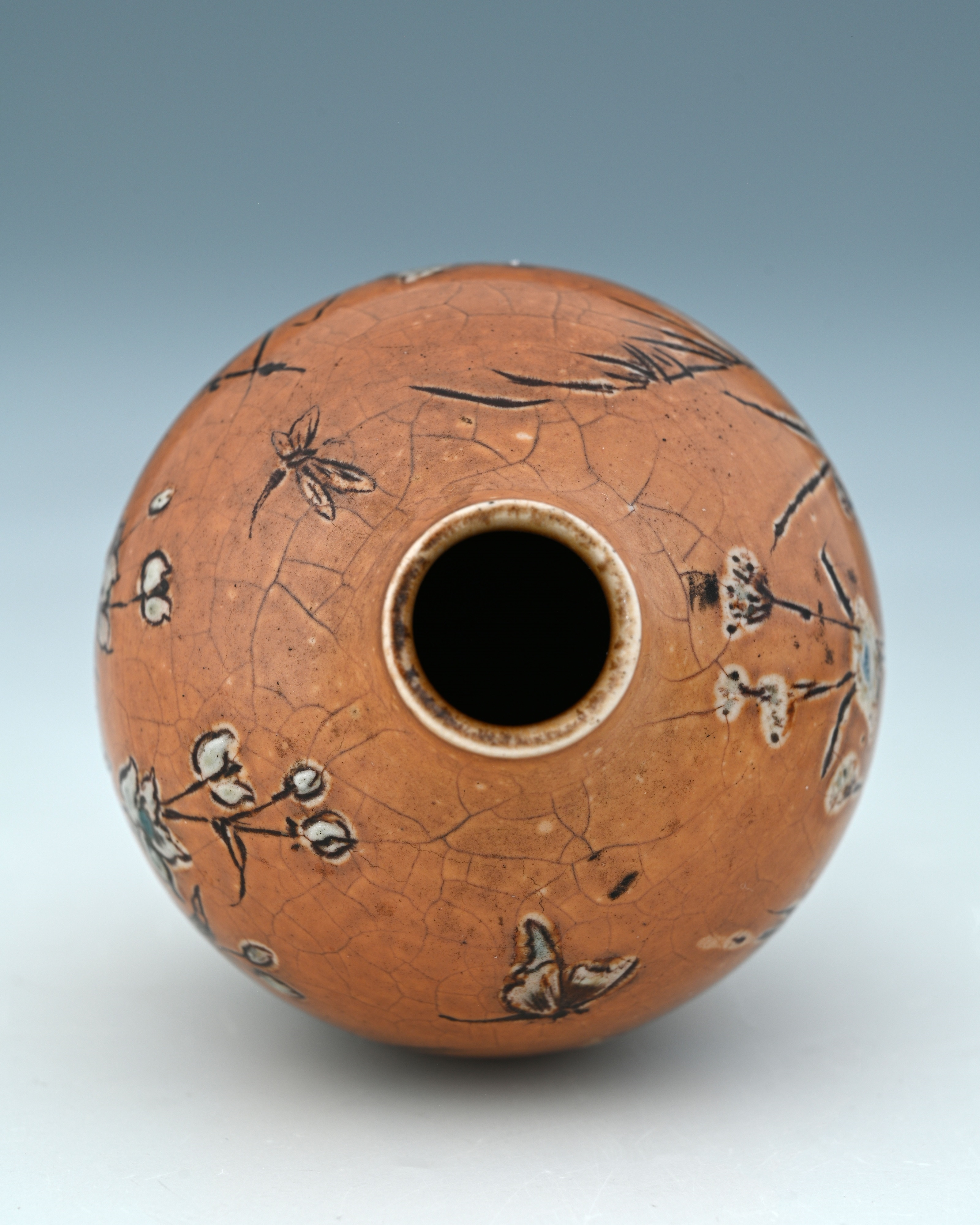 Edwin Martin | a small stoneware wildflower vase (1901) | MutualArt