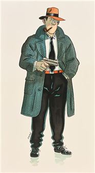 Nestor Burma, original illustration - François Ravard