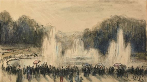 André Sinet | A pair of views of Paris (1911) | MutualArt