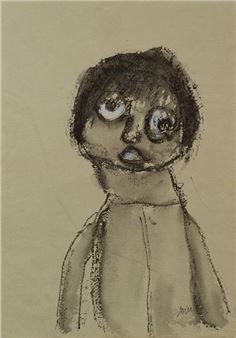 NIDZGORSKI Adam Sans titre / Technique mixte sur papier fait main coloré / Monogrammé et daté 11 en bas à droite / Signé et daté 18.09.11 au dos / 29 - Adam Nidzgorski