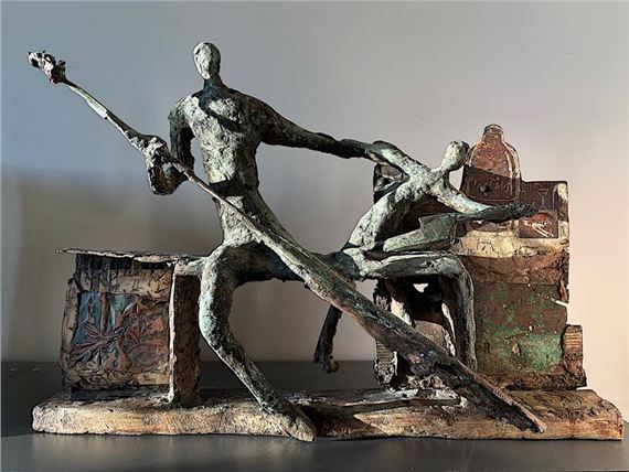 DAIREAUX Stéphane Le banc / Sculpture en cuivre - Stéphane Daireaux