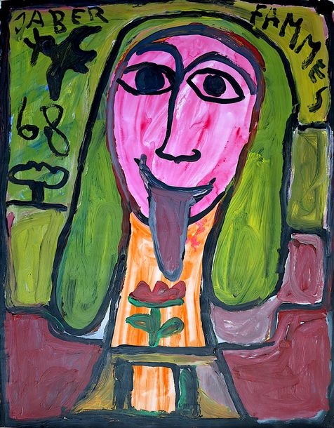 Jaber al Mahjoub | JABER (1938-2021) Fammes / Technique mixte sur ...